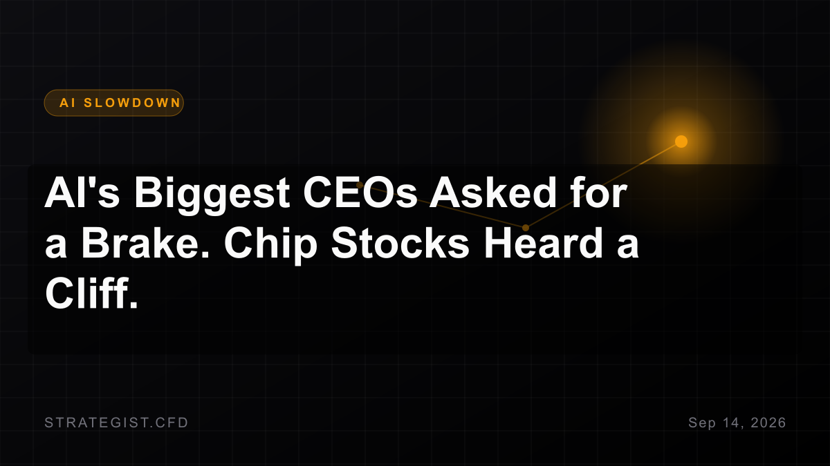 AI's Biggest CEOs Asked for a Brake. Chip Stocks Heard a Cliff.